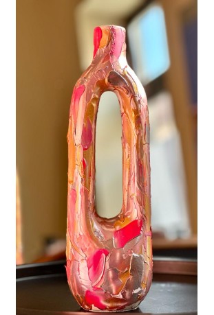 Unique Vase - pink gold